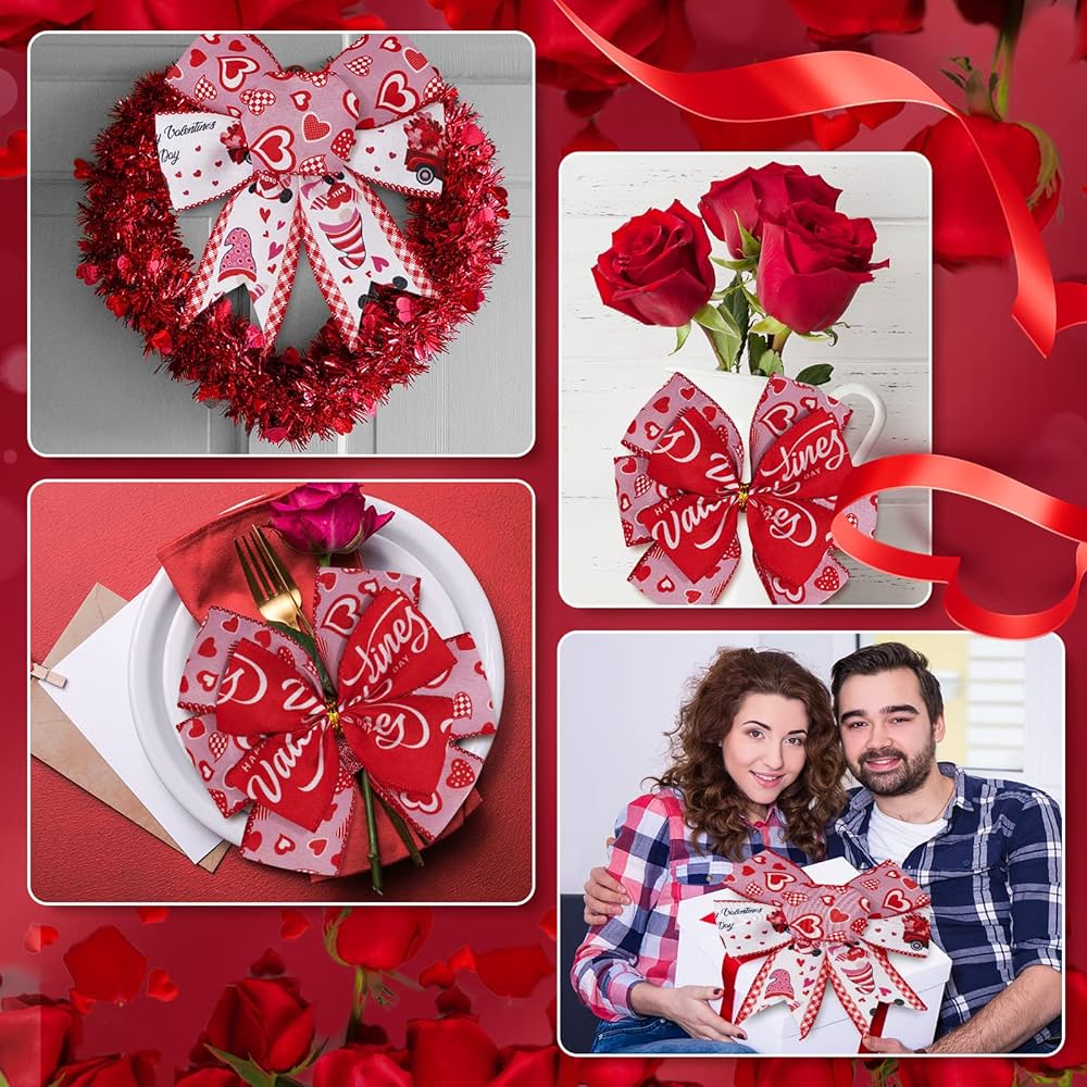 Love♡ribbon Amazon.com: AnyDesign Valentine's Day Wired Edge Ribbon 2.5